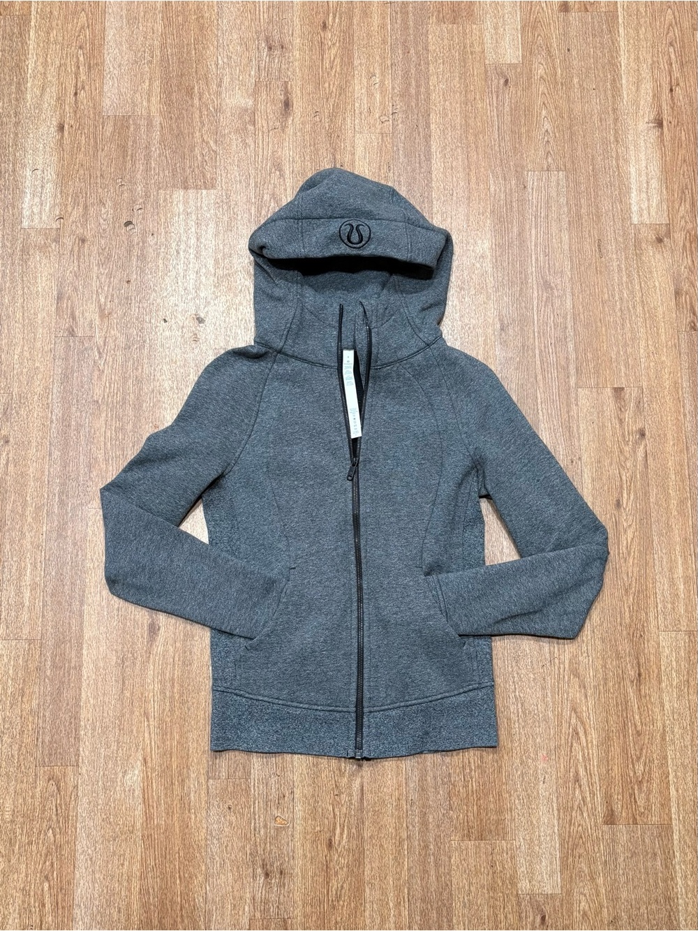 lululemon Charcoal Gray Full-Zip Hooded Sweatshirt